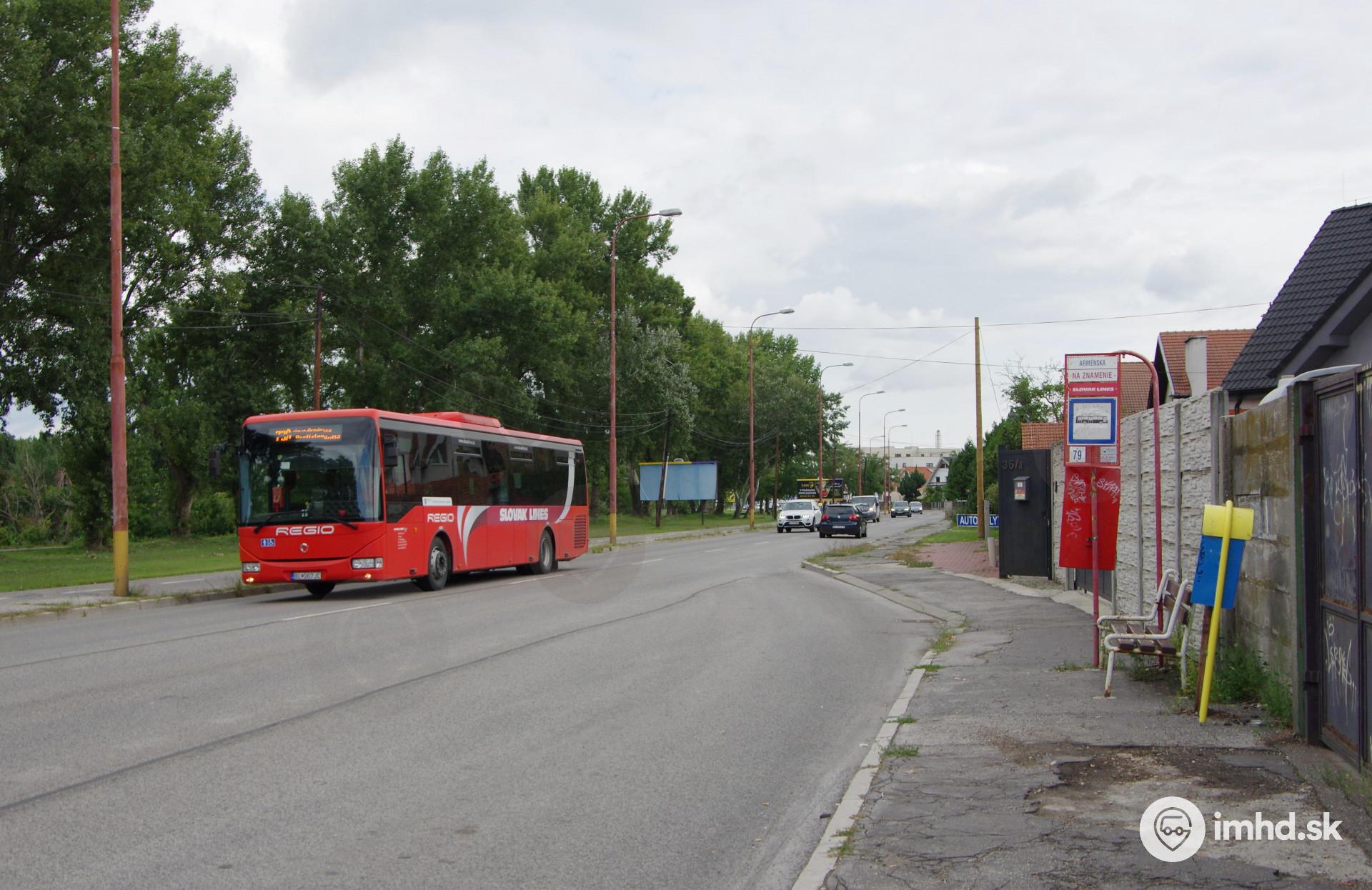 Od 1.9.2021 po skrátení linky 79 budú zabezpečovať obsluhu Podunajskej ulice už len regionálne autobusy