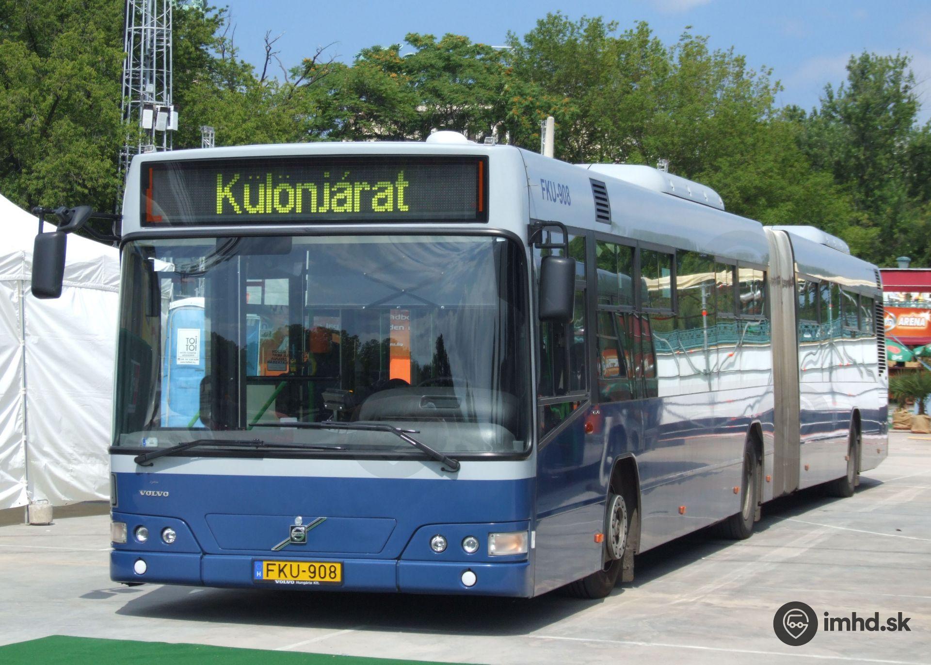 Volvo 7700 ako v tom čase najnovší typ kĺbového autobusu v Budapešti