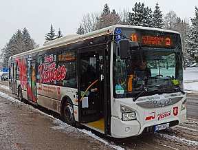 Vianočný autobus v Považskej Bystrici
